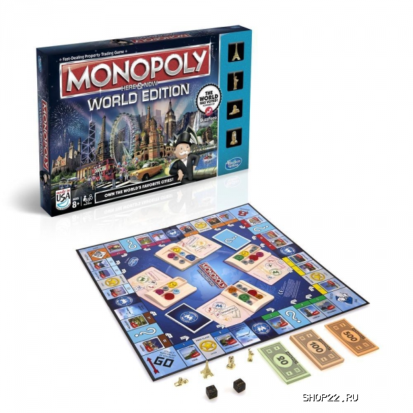 Настольная игра "Монополия. Всемирная версия" Hasbro (B2348)