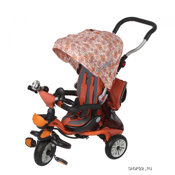 Купить MARS TRIKE, велосипед 3хкол, Бирюзовый, Цветы ( регул.сидение, подножка, сумка, тороза) 1шт/кор в Барнауле - фото